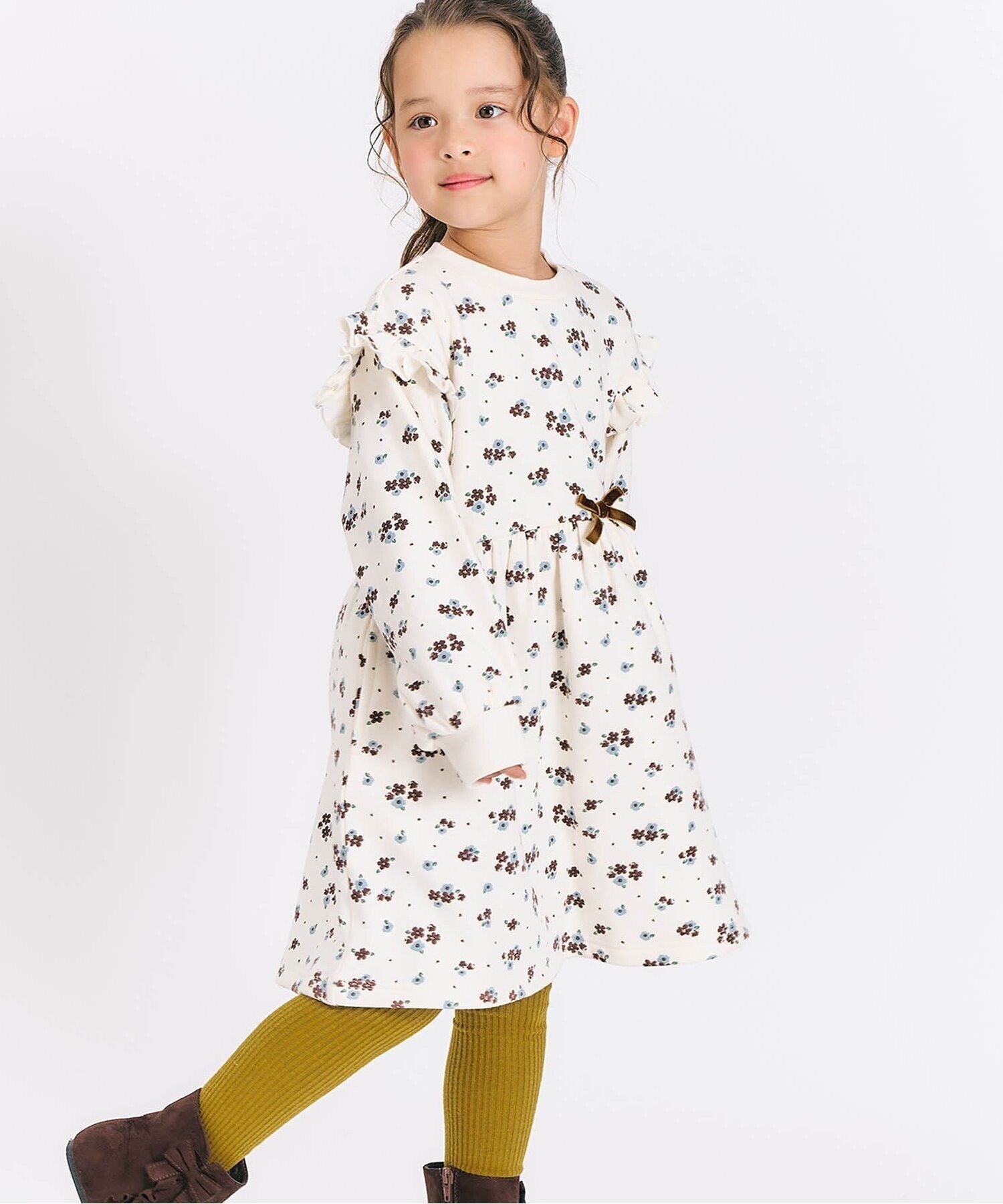 【SALE／18%OFF】apres les cours WEB限定 まいにち裏シャギーワンピ エフオーオンラインストア ワンピース・ドレス ワンピース ブラック レッド ホワイト グリーン