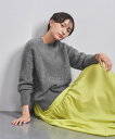 【SALE/50%OFF】UNITED ARROWS フォックス カシミヤ クルーネックニット 23FW ユナイテッドアローズ アウトレット トップス ニット ホワイト ブラック グレー ネイビー【送料無料】