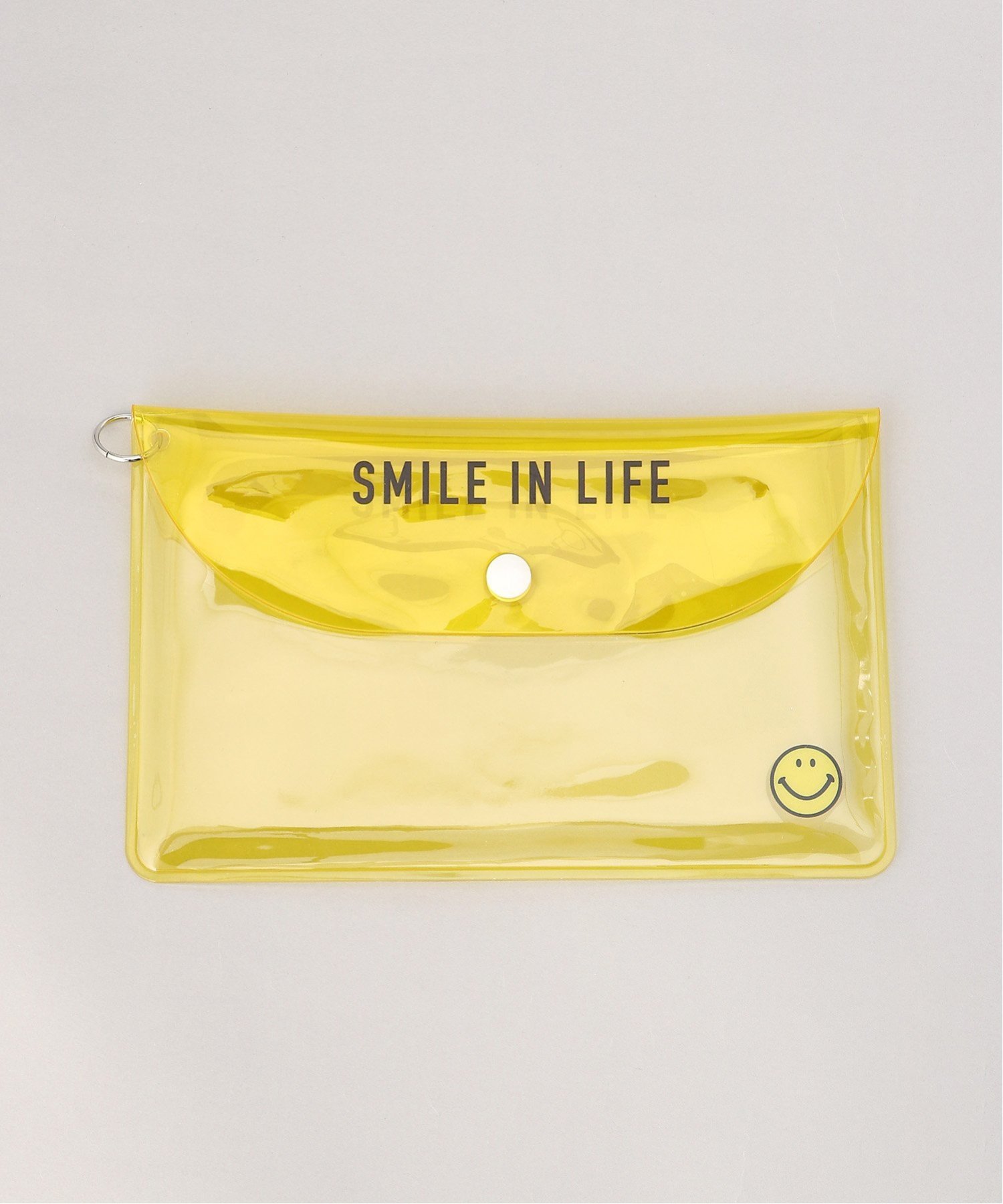 SMILEY FACE SMILE/(U)スマイル 小物入れ 化粧ポーチ PSM-30627 アヴェンチュラ ファッション雑貨 マスク イエロー ピンク ブルー