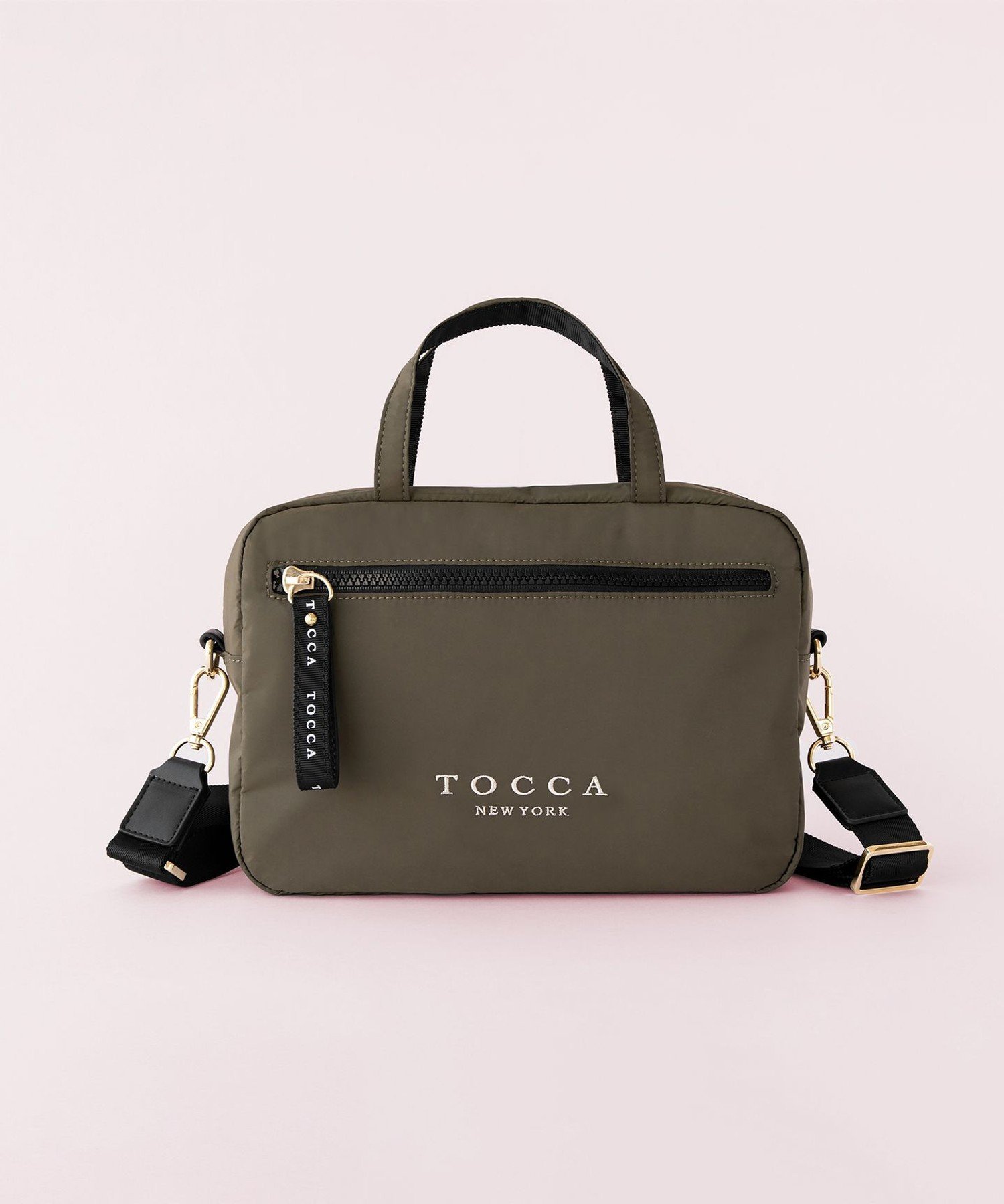 アナップ バッグ TOCCA 【WEB&一部店舗限定】CAROVANA POCHETTE ポシェットバッグ トッカ バッグ ショルダーバッグ カーキ ブラック ピンク パープル【送料無料】