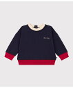 【SALE/20%OFF】PETIT BATEAU バイカラースウェットプルオーバー プチバトー トップス スウェット・トレーナー ホワイト【送料無料】