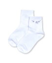 【SALE/60%OFF】BeBe ロゴ刺しゅう透かし編みクルーソックス(13~24cm) ベベ オンライン ストア 靴下・レッグウェア 靴下 イエロー ホワイ...