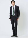TAKA-Q 【24AW】 ストレッチウォッシャブル レギュラーフィット 2ボタン2ピーススーツ バーズアイ紺 メンズ セットアップ ジャケット ビジネス カジュアル 通勤 仕事 タカキュー スーツ・フォーマル セットアップスーツ ネイビー【送料無料】(4)