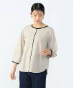 【SALE/50%OFF】BEAMS HEART WOMEN バイカラー ライン プルオーバー ビームス ハート トップス カットソー・Tシャツ ホワイト ネイビー
