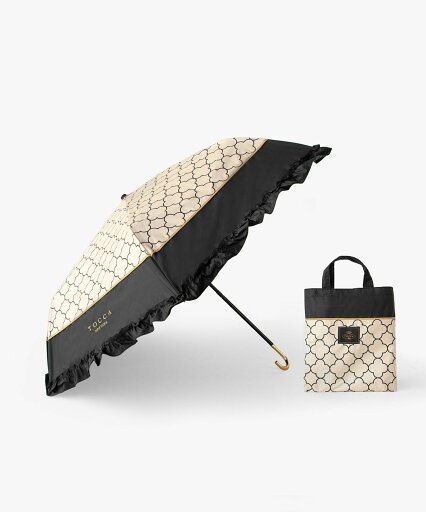 TOCCA 【晴雨兼用・UVカット100%生地】TOCCA CLOVER UMBRELLA 折り畳み傘 トッカ ファッション雑貨 折りたたみ傘 ベージュ【送料無料】 TOCCA 【晴雨兼用・UVカット100%生地】TOCCA CLOVER UMBRELLA 折り畳み傘 トッカ ファッション雑貨 折りたたみ傘 ベージュ【送料無料】