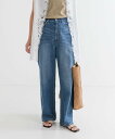 【SALE/40%OFF】URBAN RESEARCH 『3サイズ展開』綿麻デニムワイドストレートパンツ アーバンリサーチ パンツ ジーンズ・デニムパンツ ブル...