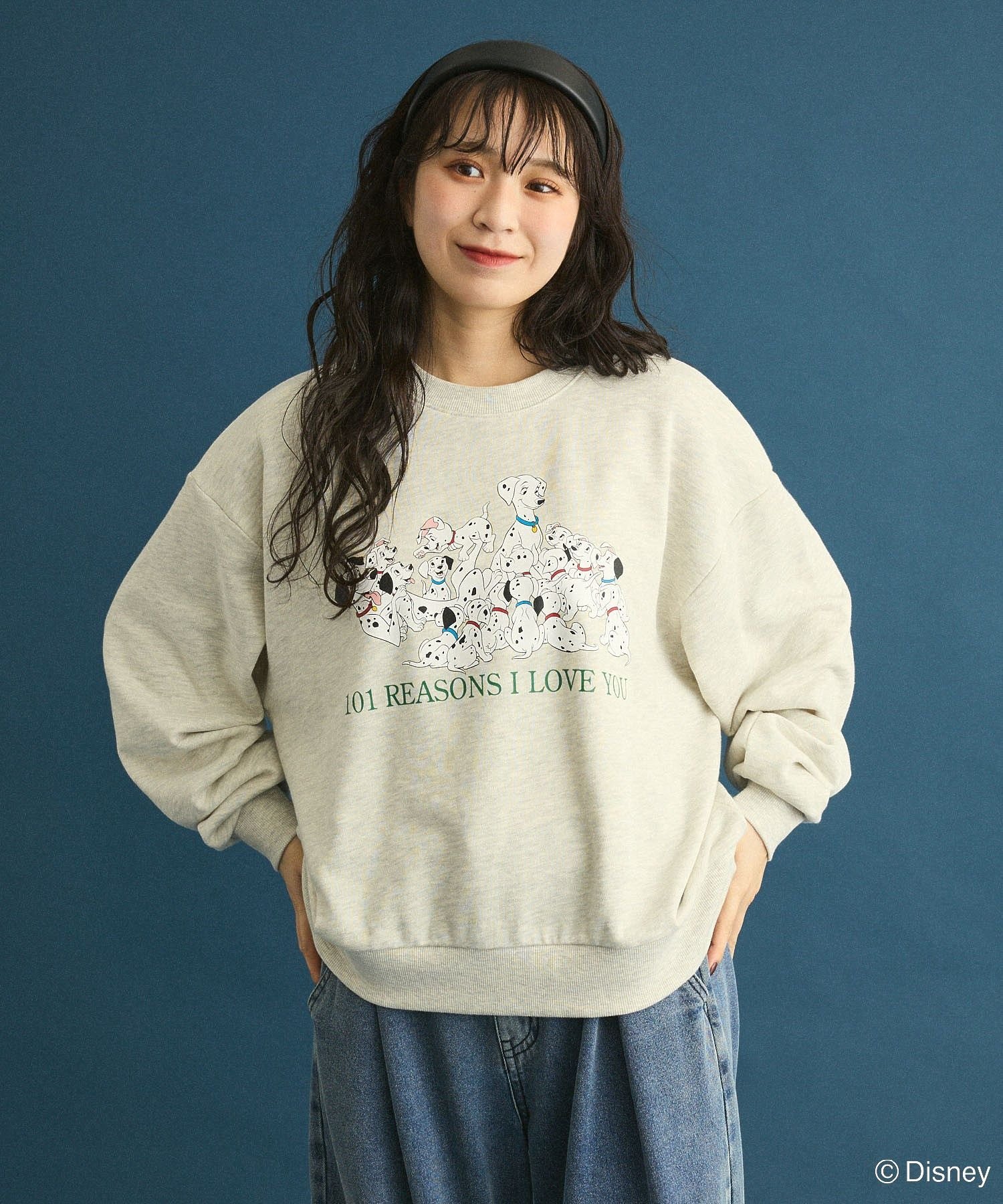 Green Parks 101匹わんちゃん/プリント裏毛スウェット グリーンパークス トップス スウェット・トレーナー レッド グレー ホワイト【送料無料】のサムネイル