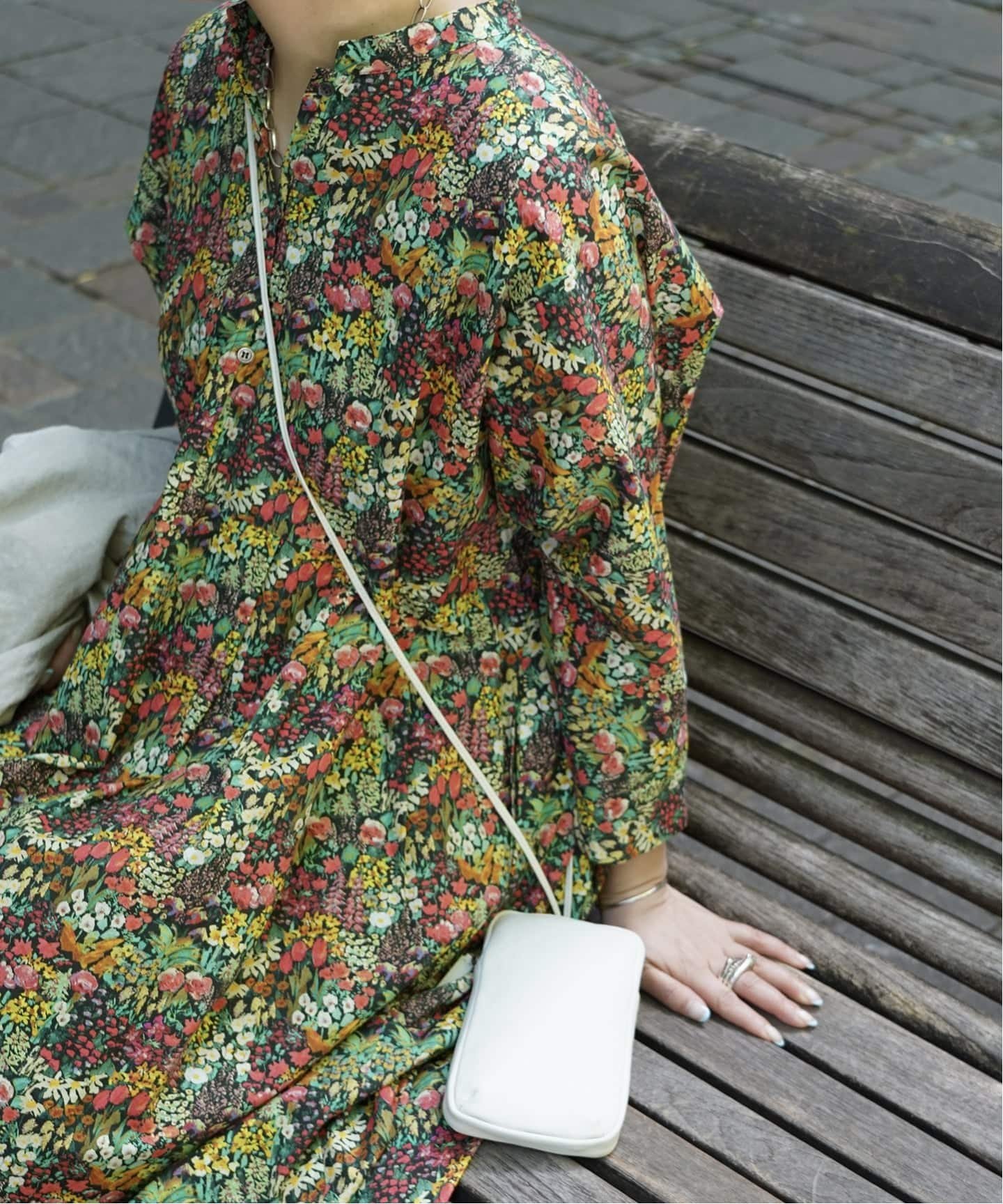 journal standard luxe 《予約》リバティフラワー ampleプルワンピース ジャーナルスタンダード ラックス ワンピース・ドレス ワンピース カーキグリーン【送料無料】