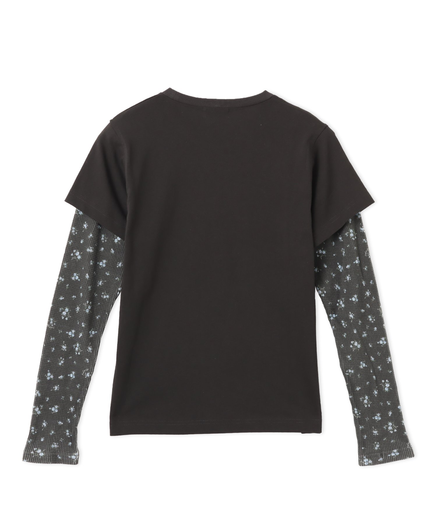 atmos pink atmos pink Layered Print LS T-shirt BLACK アトモス トップス カットソー・Tシャツ ブラック