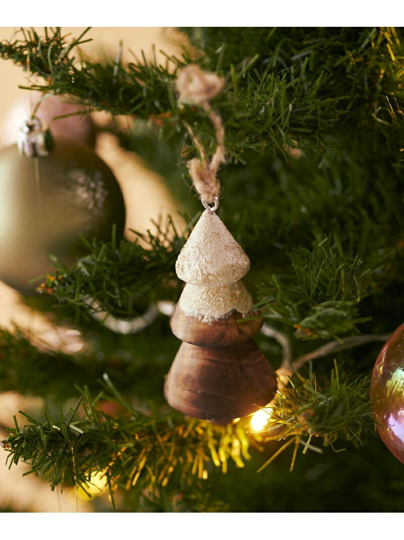 【SALE／40%OFF】LAKOLE 21CM ウッドオーナメント [2021 CHRISTMAS] ラコレ インテリア・生活雑貨 その他のインテリア・生活雑貨 ベージュのサムネイル