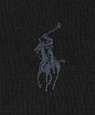 POLO RALPH LAUREN レディース 毛混 ワンポイント 10分丈レギンス ナイガイ 靴下・レッグウェア レギンス・スパッツ グレー ブラック