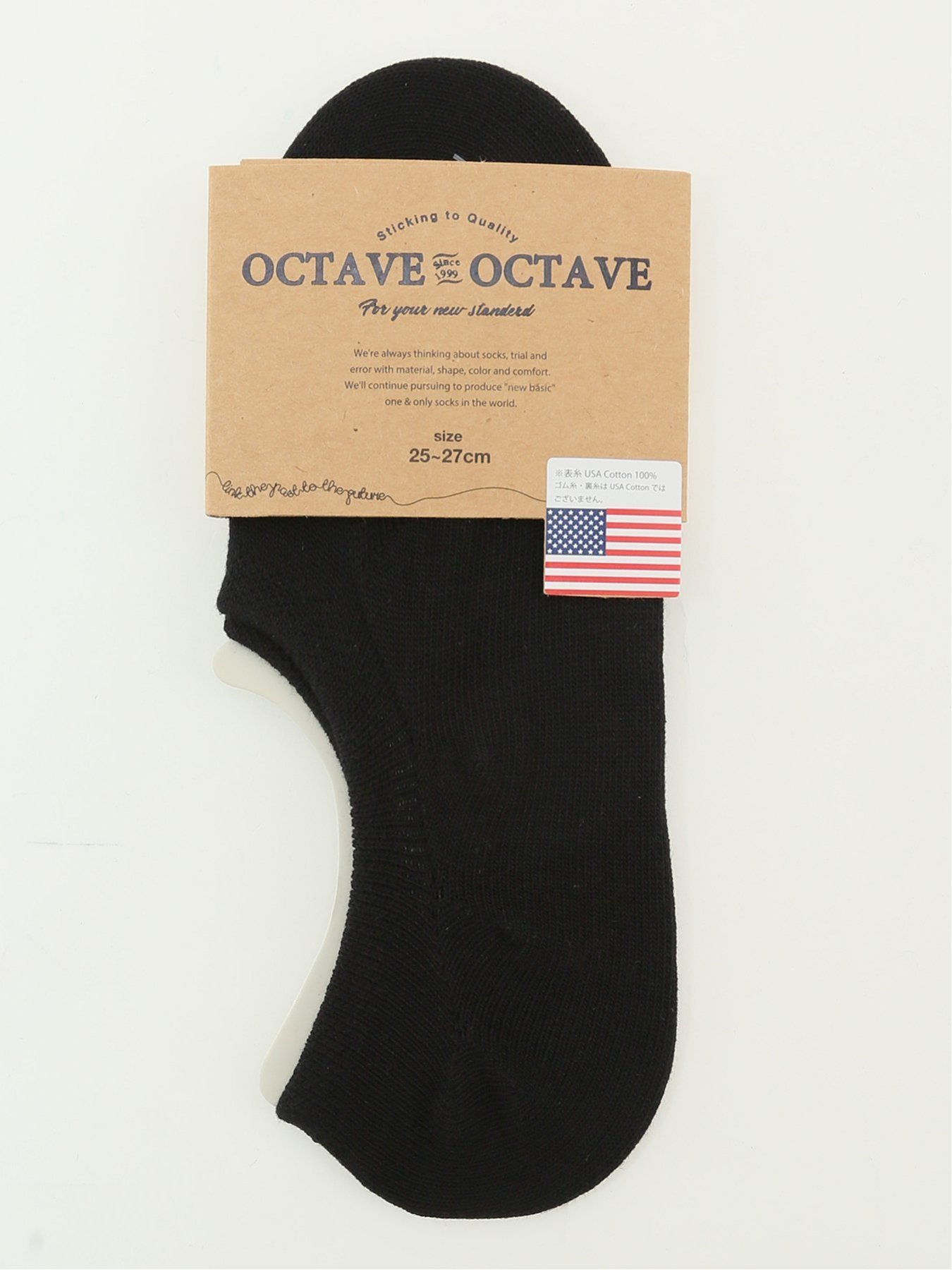 m.f.editorial OCTAVE OCTAVE/オクターブオクターブ 無地 カバーソックス タカキュー 靴下 レッグウェア 靴下 ブラック グレー ネイビー