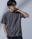 NANO universe Anti Soaked(R)汗染み防止 モックネックTシャツ ナノユニバース トップス カットソー Tシャツ グレー ブラック ホワイト【送料無料】