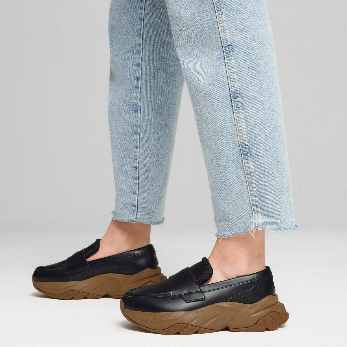 PUMA ブラック ローファー mt4618-01_1.jpg