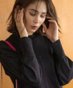 【SALE/30%OFF】組曲 S 【WEB限定】ELENAスパンコールバックパール ニット クミキョク トップス ニット ホワイト グレー ブラック ピンク【...