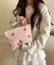 Mignonjour Mignonjour/(W)くまコーデュロイポーチ ミニョントレフル ルームヨンマルサンセレクティッド 財布・ポーチ・ケース ポーチ ピン...