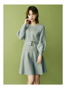 【SALE/70%OFF】dazzlin ニットフレアワンピース ダズリン ワンピース【RBA_S】【RBA_E】