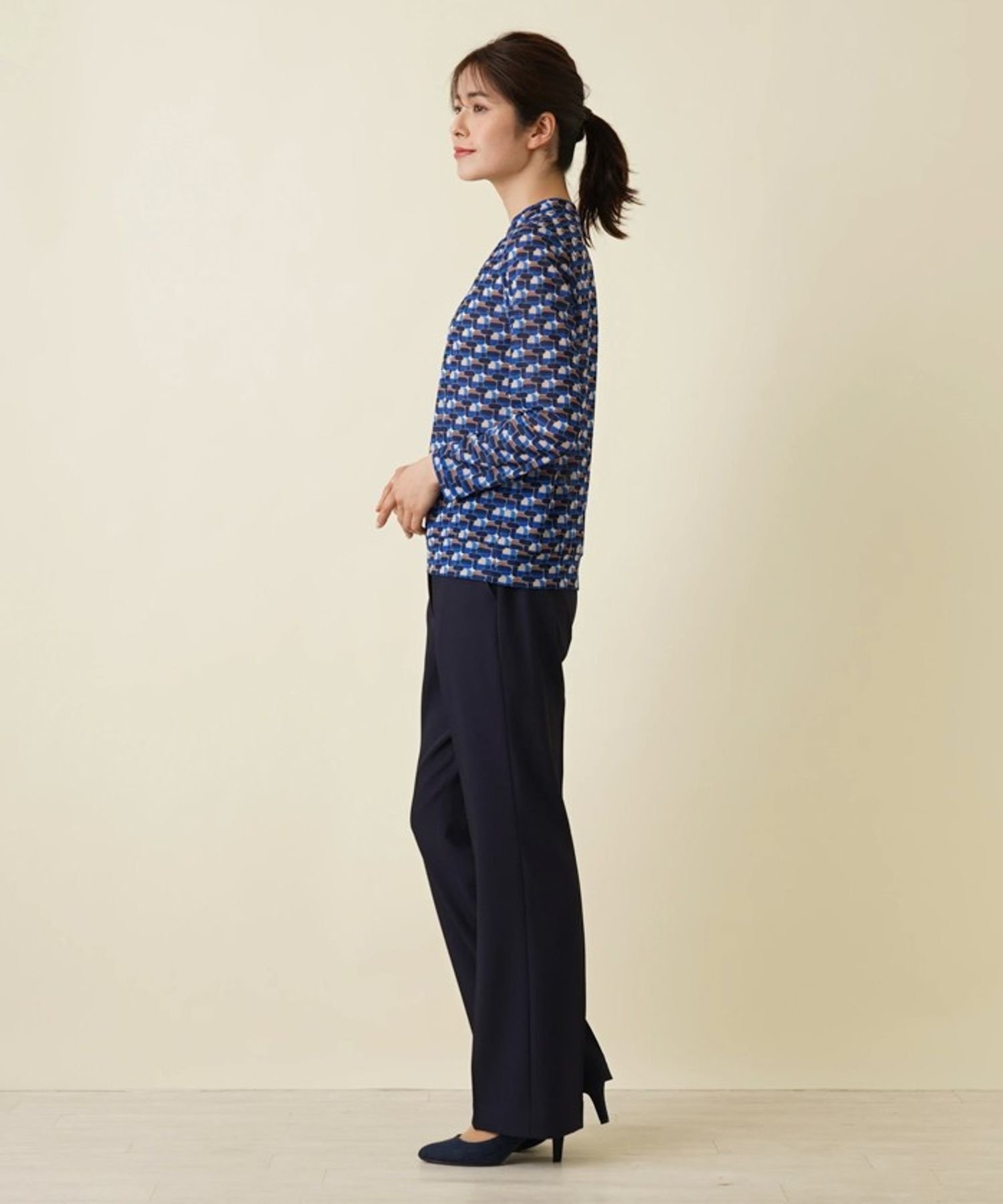 Leilian カットソー【ROCHAS Premiere】 レリアン トップス カットソー・Tシャツ