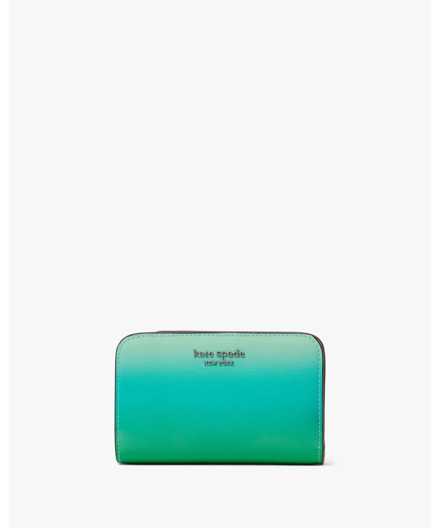 kate spade new york モーガン オンブル コンパクト ウォレット ケイトスペードニューヨーク 財布・ポーチ・ケース 財布 グリーン【送料無料】