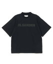 JIL SANDER ロゴTシャツ ジル サンダー トップス カットソー・Tシャツ ホワイト ブラック【送料無料】
