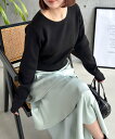 【SALE/13%OFF】clear ボートネックベーシックニットトップス クリア トップス ニット ブラック