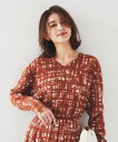 【SALE/50%OFF】UNTITLED 【セットアップ可能/アンサンブル可能/シアー】チェックプリント プルオーバーニット アンタイトル トップス ニット ...