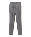 【SALE/30%OFF】BEAMS F ORTELO / ウール サキソニー 1プリーツ スラックス ビームス アウトレット パンツ その他のパンツ グレー【送料無料】