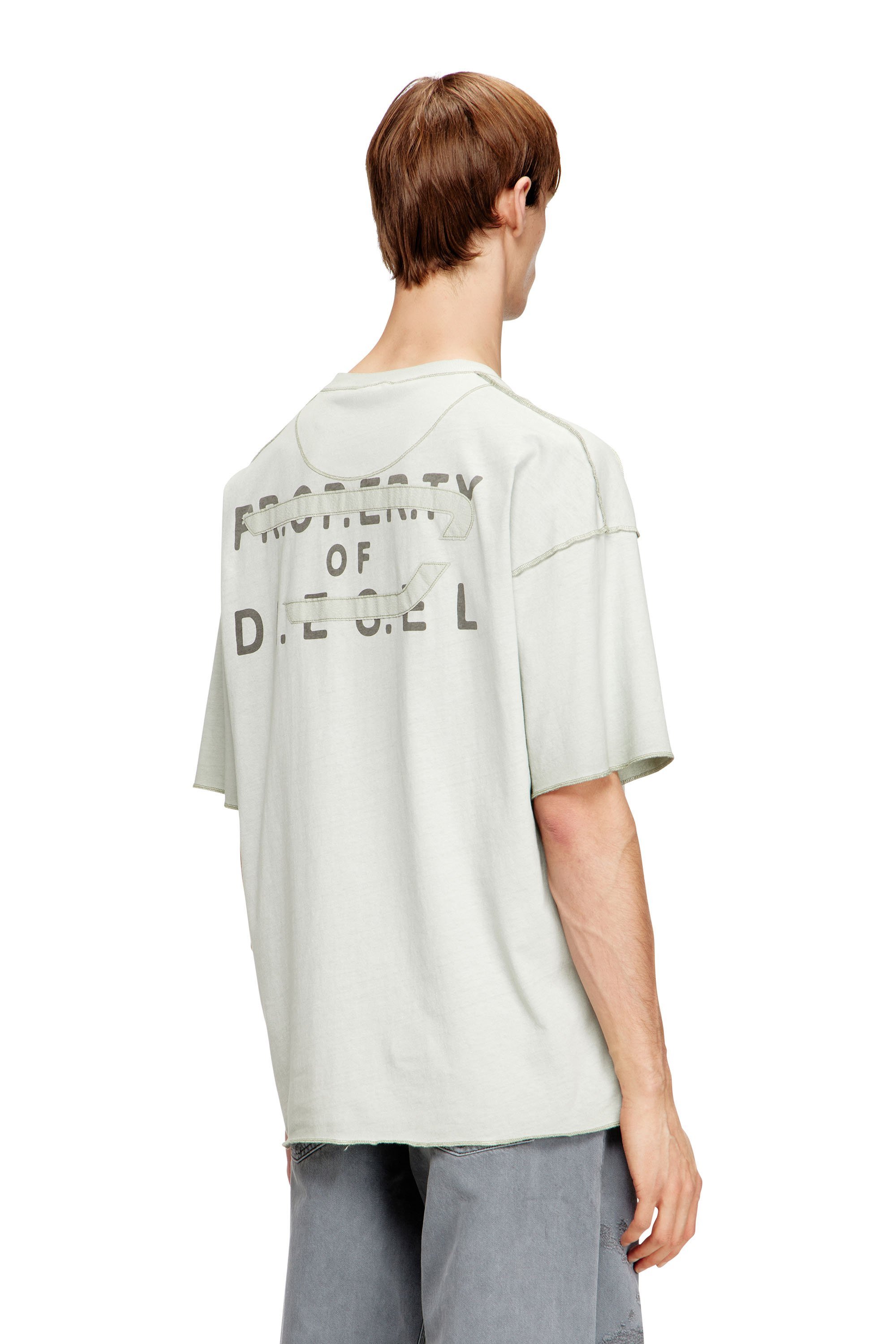 メンズ Tシャツ T-LOOK ディーゼル トップス カットソー・Tシャツ グレー ベージュ