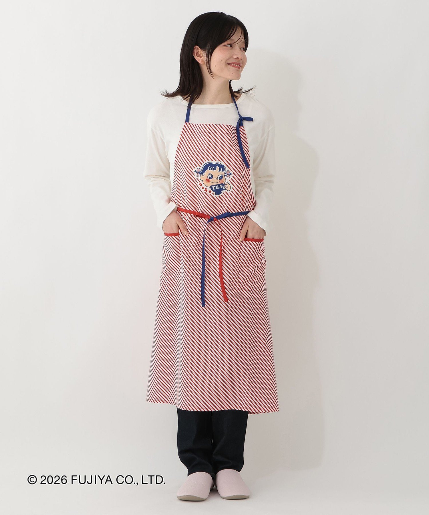 Afternoon Tea LIVING エプロン/Peko アフタヌーンティー リビング 食器 調理器具 キッチン用品 エプロン レッド【送料無料】