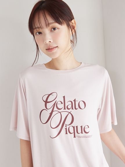 gelato pique 【母の日】【IFMC.】レーヨンロゴTシャツ ジェラートピケ インナー・ルームウェア その他のインナー・ルームウェア ピンク ネイビー【送料無料】