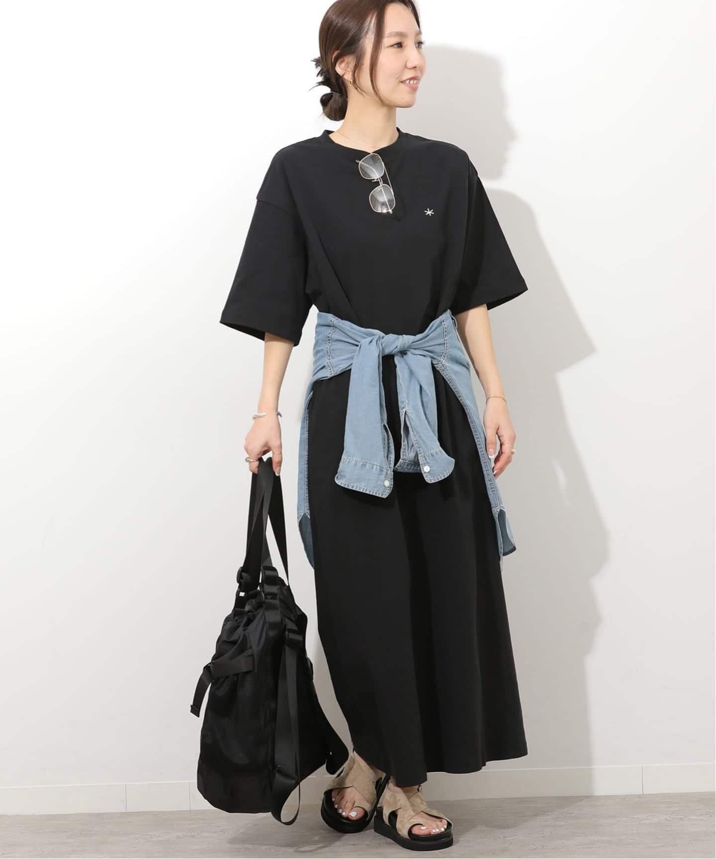 JOURNAL STANDARD relume 《WEB限定追加》別注【Snow Peak/スノーピーク】ワンピース ジャーナル スタンダード レリューム ワンピース・ドレス ワンピース ブラウン ブラック