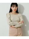 【SALE／55%OFF】AZUL BY MOUSSY 2WAY GLITTER RIB KNIT TOPS アズールバイマウジー トップス ニット ホワイト ブラック グリーン