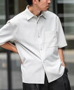 【SALE/60%OFF】URBAN RESEARCH ITEMS ドライタッチ レギュラーカラー 半袖シャツ アーバンリサーチアイテムズ トップス シャツ・ブラウス グレー ブルー ホワイト