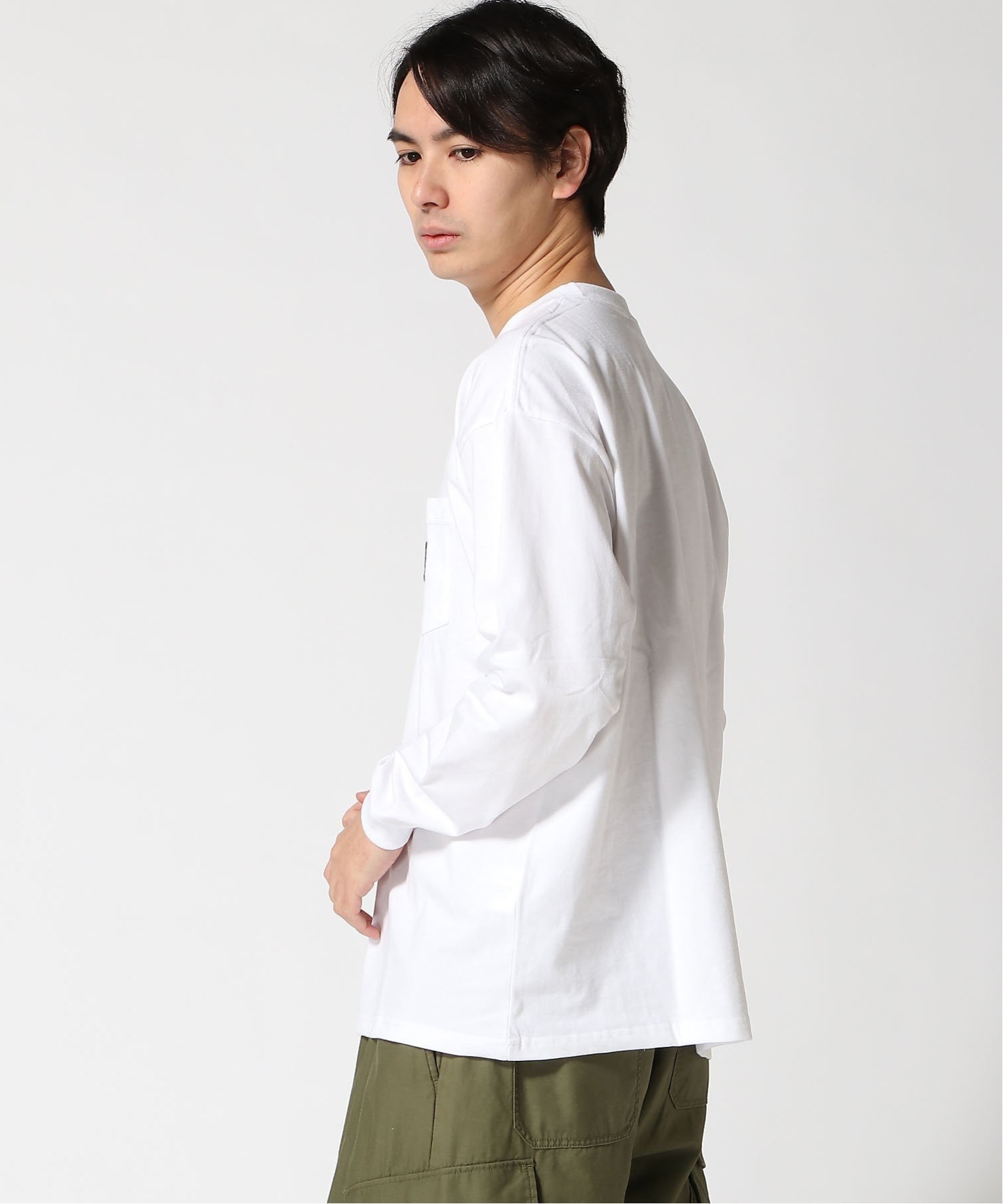 UNIIT UNIIT/(M)【BRKNHOME】クルーネックポケツキロンT ジーンズメイト トップス カットソー・Tシャツ ブラック ホワイト【送料無料】