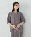【SALE/10%OFF】COMME CA ISM 【UVカット・吸水速乾・接触冷感】kireri ランタンスリーブ ブラウス / セットアップ対応 コムサイズ...