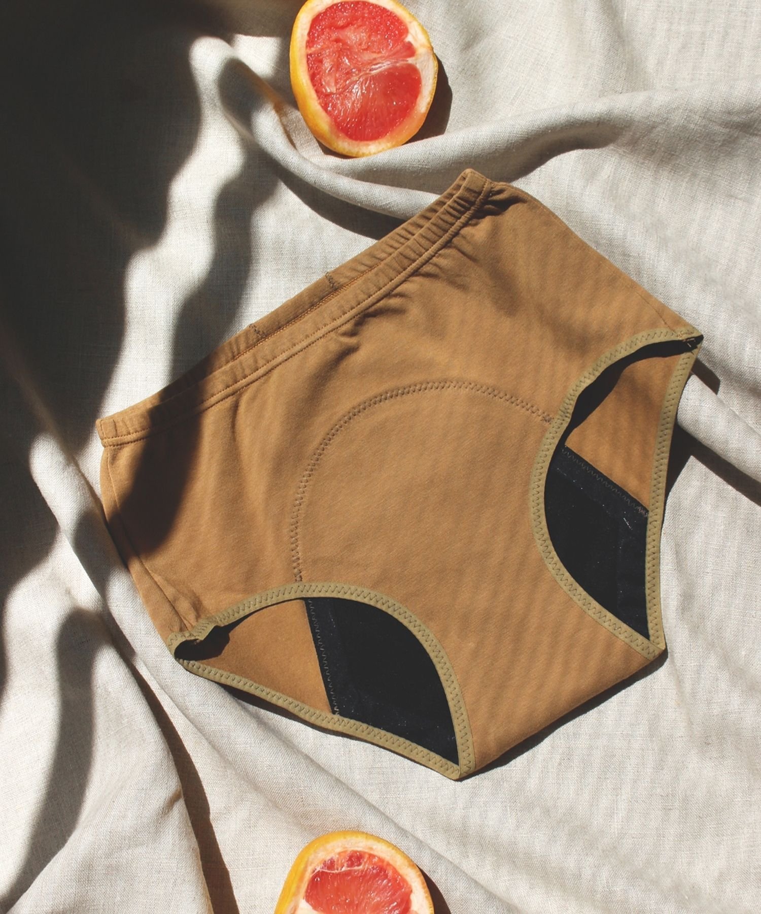 CITY SHED オーガニックコットン吸水型ショーツ/フルタイプ ブラウン ジュエルアディクト インナー・ルームウェア ショーツ ブラウン【送料無料】