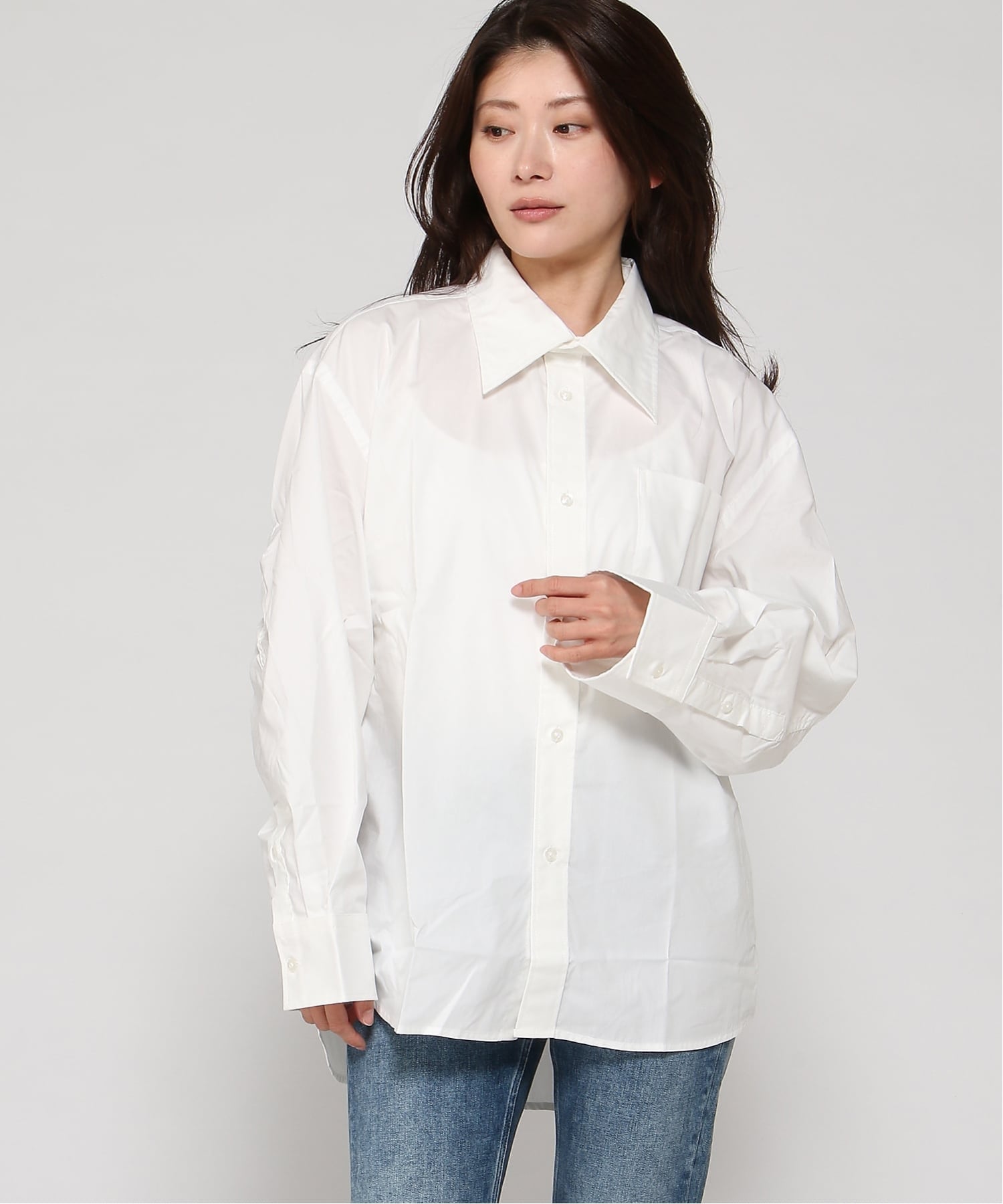 G-Star RAW (W)Bomber sleeve shirt ジースターロゥ トップス シャツ・ブラウス ホワイト【送料無料】