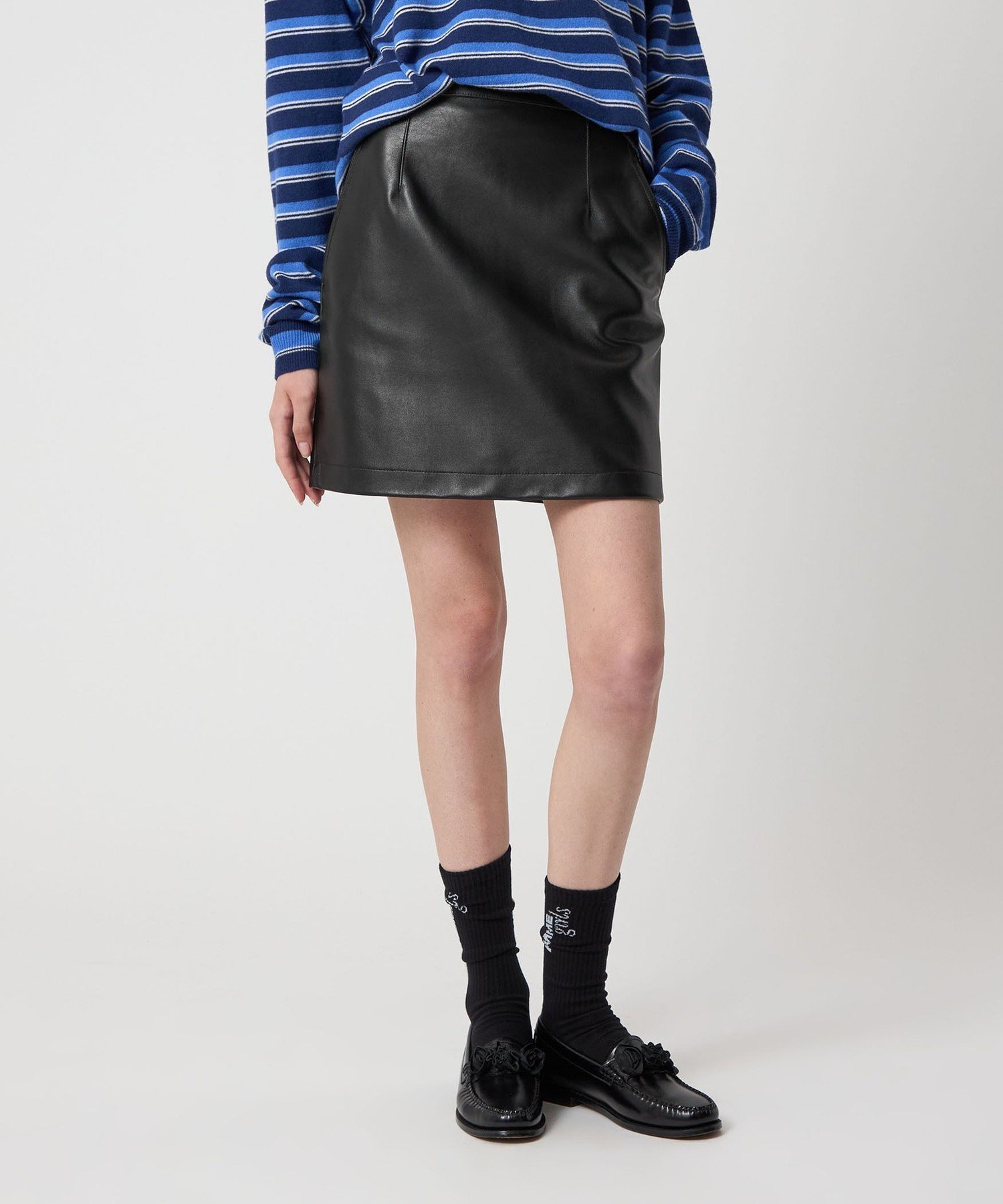 【SALE／40%OFF】BEAUTY&YOUTH UNITED ARROWS ＜H＞シープレザーミニスカート ユナイテッドアローズ アウトレット スカート その他のスカート ブラック【送料無料】