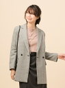【SALE/50%OFF】DOUX ARCHIVES グレンチェックWジャケット ドゥアルシーヴ コート/ジャケット コート/ジャケットその他 グレー ブラウン【送料無料】