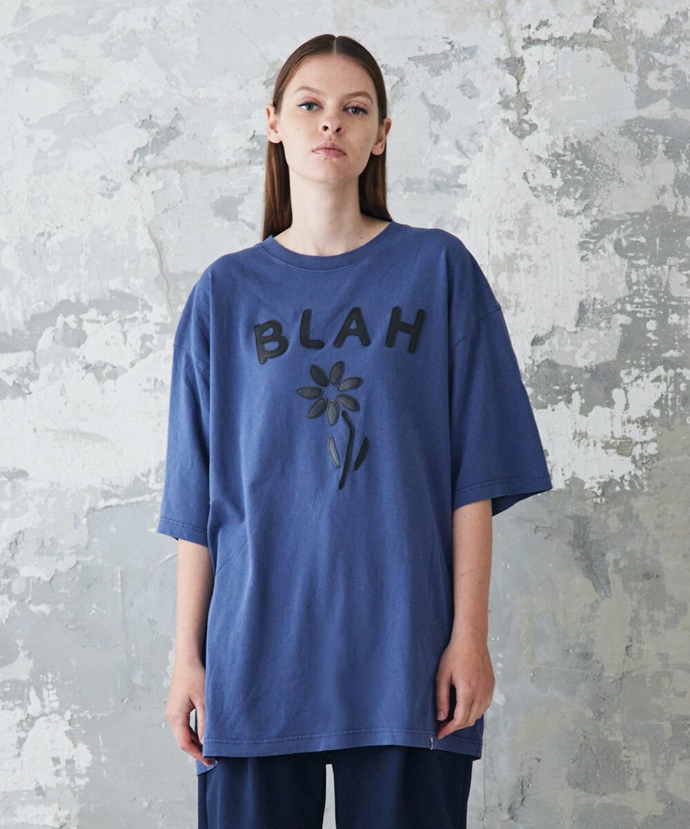 rehacer rehacer:Flower Patch Fade CS レアセル トップス カットソー・Tシャツ ブラック ベージュ ネイビー【送料無料】