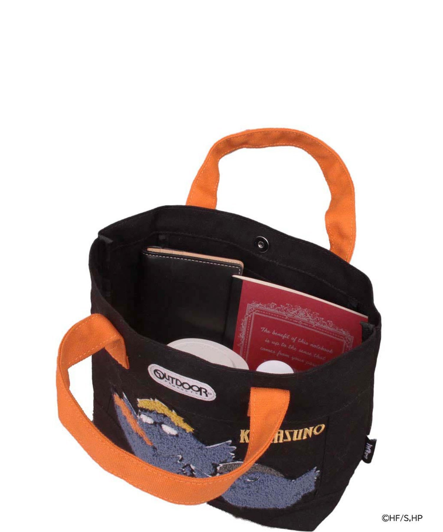 OUTDOOR PRODUCTS 【ハイキュー!!*OUTDOOR PRODUCTS】ミニトートバッグ ロワード バッグ トートバッグ ブラック