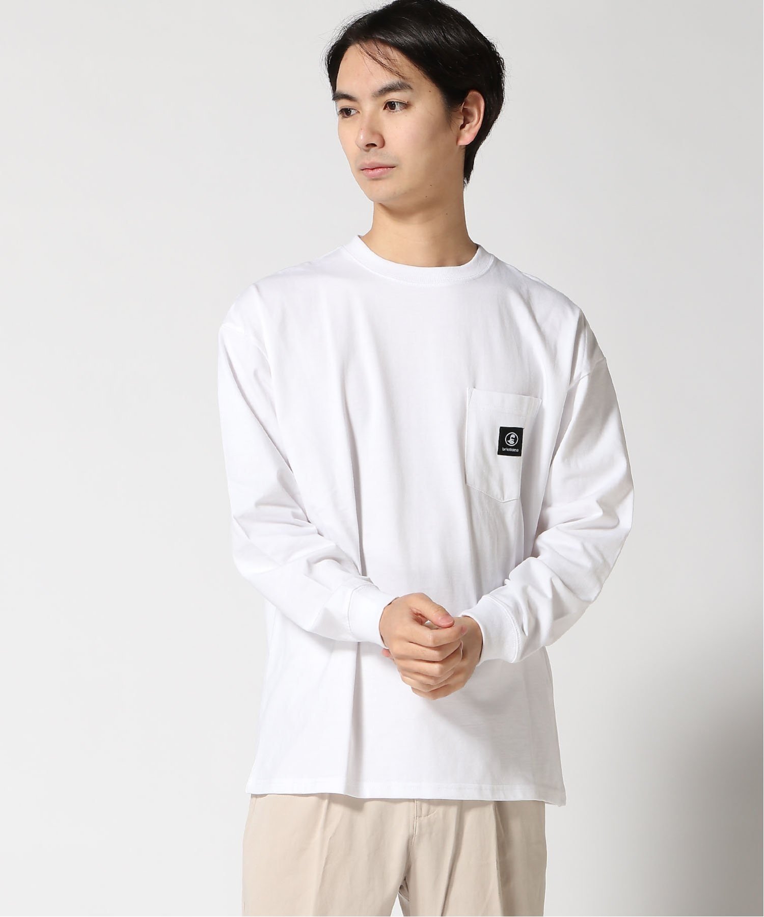 UNIIT UNIIT/(M)【BRKNHOME】バックプリントロンT ジーンズメイト トップス カットソー・Tシャツ ホワイト ブラック【送料無料】