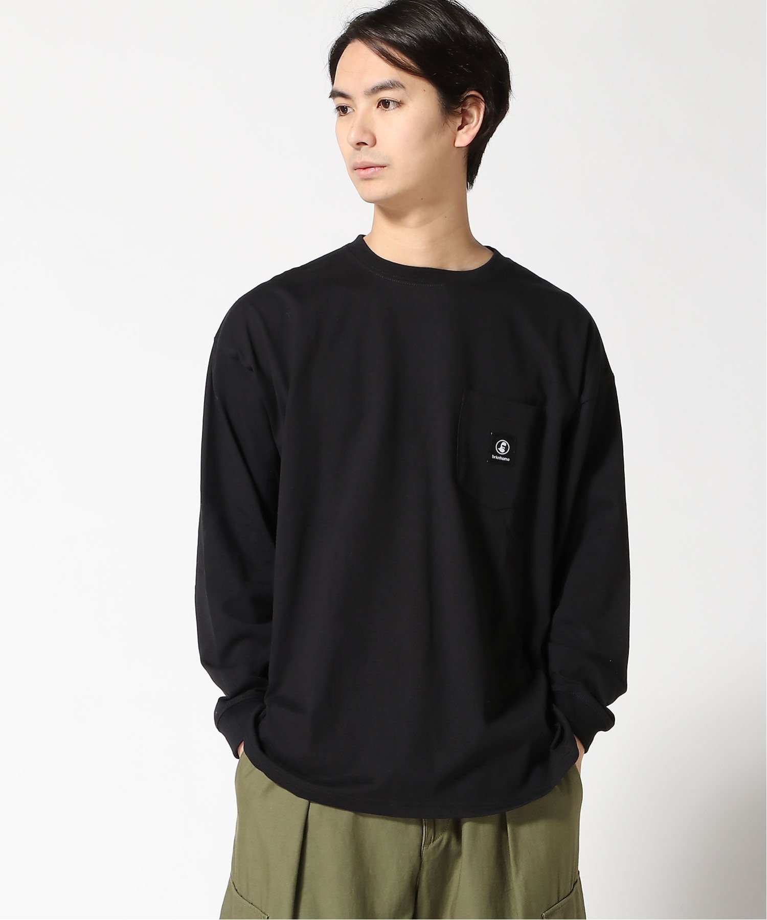 UNIIT UNIIT/(M)【BRKNHOME】バックプリントロンT ジーンズメイト トップス カットソー・Tシャツ ホワイト ブラック【送料無料】