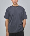 EDIFICE E. SILK MIX JQ NECK Tシャツ エディフィス トップス カットソー・Tシャツ グレー ブラック ホワイト【送料無料】