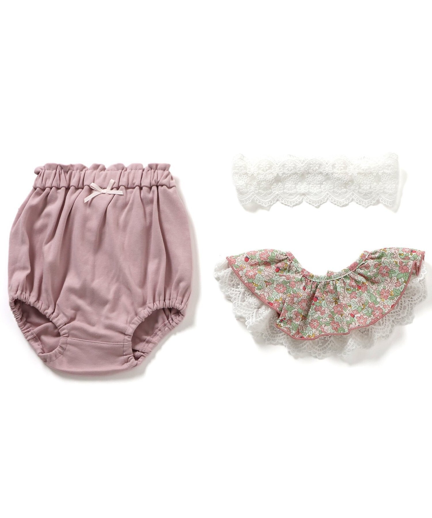 【SALE／60%OFF】Ampersand GIRLSベビーギフトセット エフオーオンラインストア マタニティウェア・ベビー用品 その他のベビーグッズ ホワイト 3