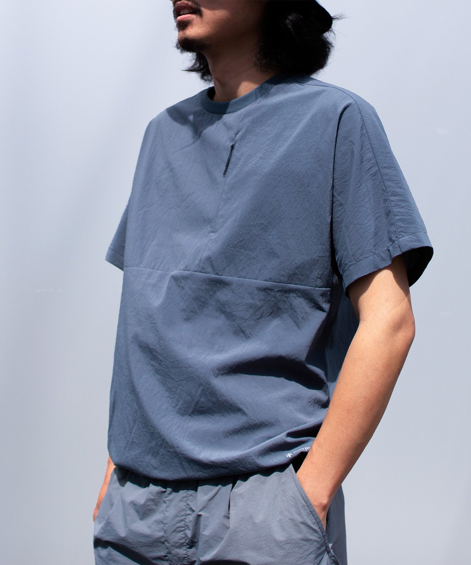 Snow Peak Breathable Quick Dry T-Shirt スノーピーク トップス カットソー・Tシャツ グレー ブラック ブルー【送料無料】