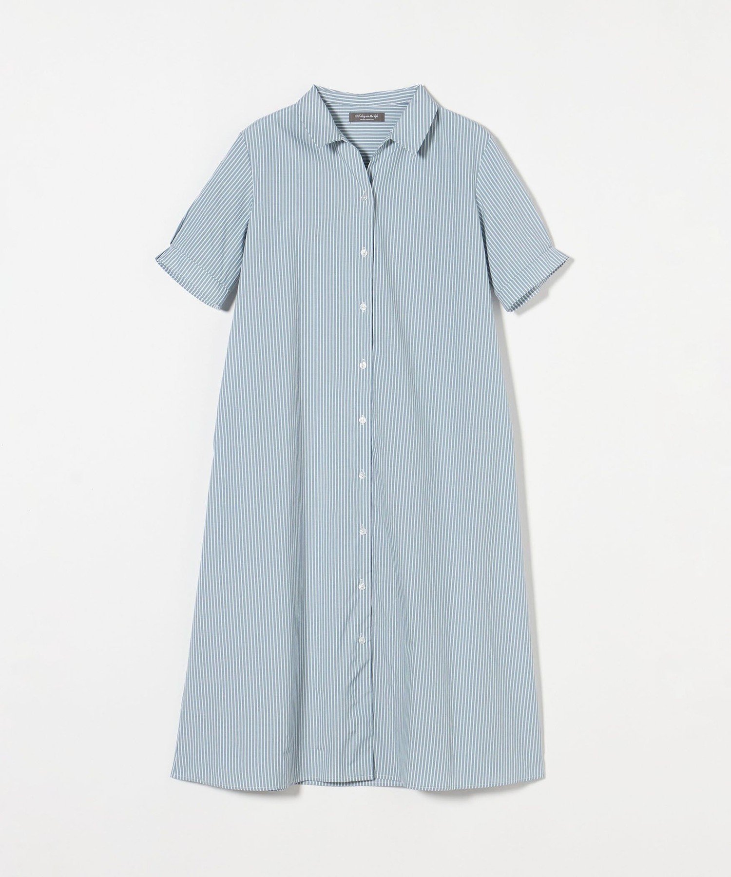 【SALE／50%OFF】a day in the life スキッパー シャツワンピース ＜A DAY IN THE LIFE＞ ユナイテッドアローズ アウトレット ワンピース・ドレス ワンピース ブルー