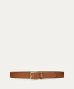 LAUREN RALPH LAUREN ロゴキーパー レザー ベルト ラルフローレン ファッション雑貨 ベルト ブラウン【送料無料】