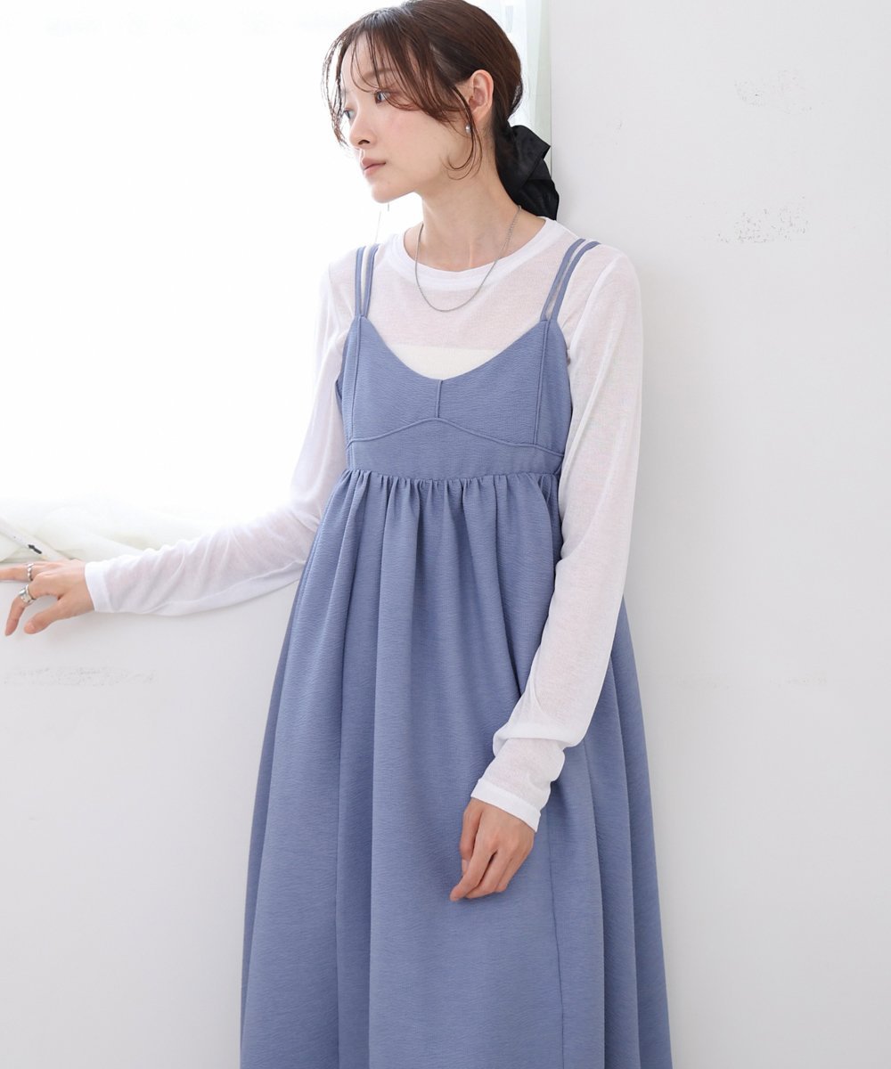 【SALE／50%OFF】Bab 【低身長向けサイズあり】ビスチェライクフレアキャミワンピ...
