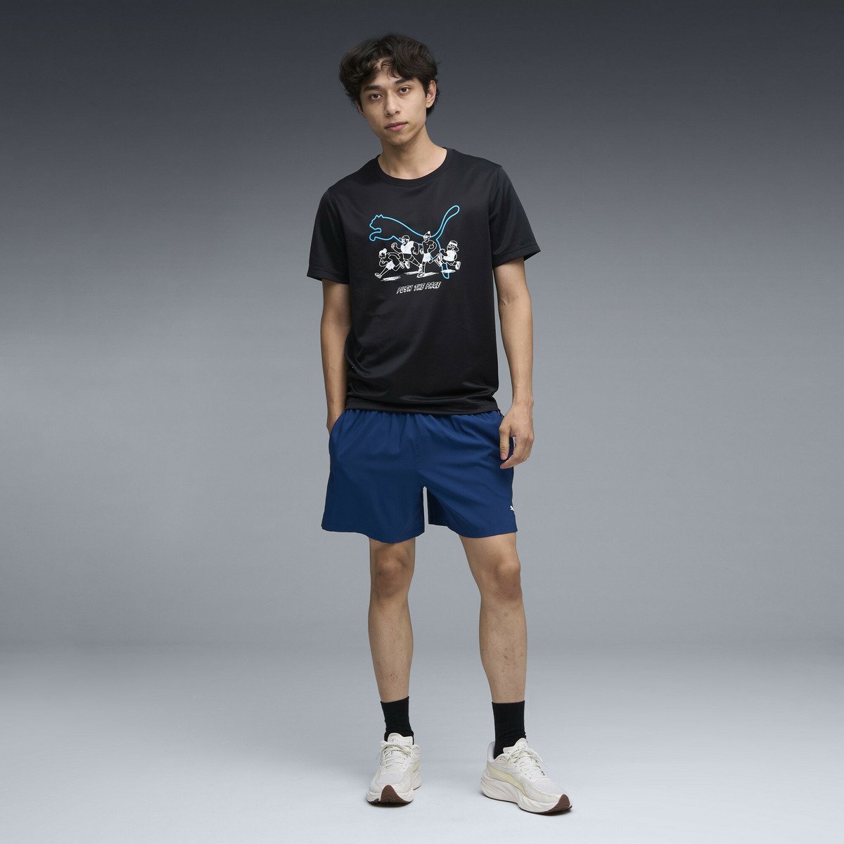 【SALE／30%OFF】PUMA メンズ ランニング グラフィック メッシュ 半袖 Tシャツ プーマ トップス カットソー・Tシャツ